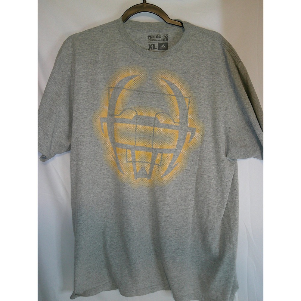 Rare Adidas Mens XL Gray University of Tennessee Baseball T-Shirt Short Sleeve